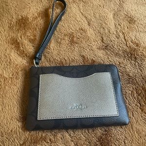 Brown Coach Small Wristlet